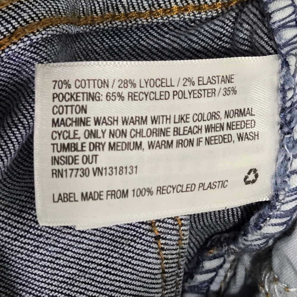 Universal Thread Womens High Rise Slim Straight Distressed Jeans Blue 8/29R - Picture 9 of 10